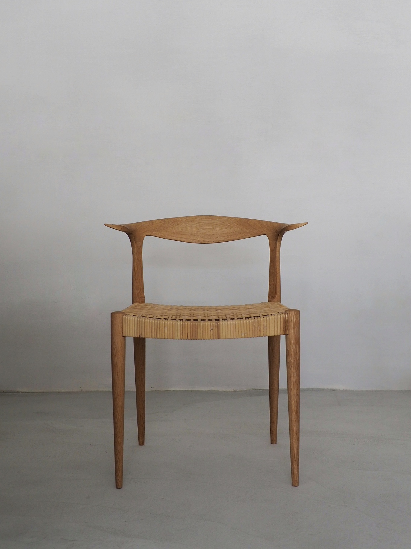 studio.filt Leaf chair 楢 oil仕上 籐座-