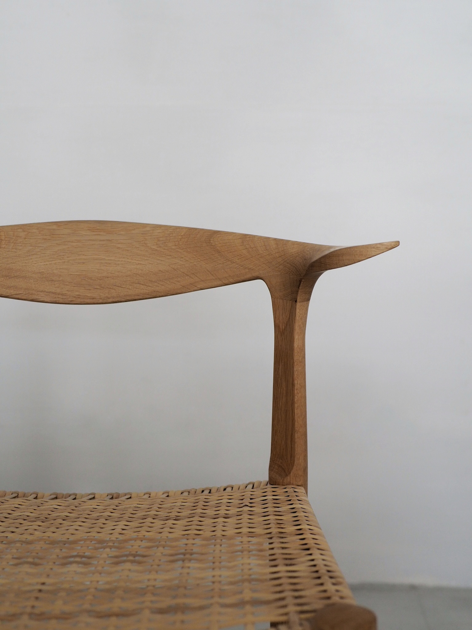 studio.filt Leaf chair 楢 oil仕上 籐座-